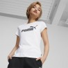 Puma T-Shirt Logo Bianco Donna