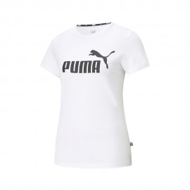 Puma T-Shirt Logo Bianco Donna