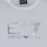 Ea7 T-Shirt Logo Centrale Bianco Uomo