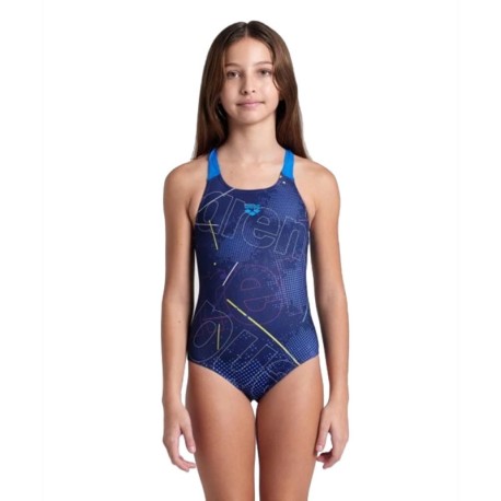 Arena Costume Intero Piscina Galactics Blu Blu Bambina