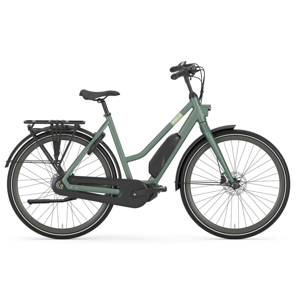 Gazelle Esprit C7 Hms 418WH S/49 Verde - City Bike Elettrica S