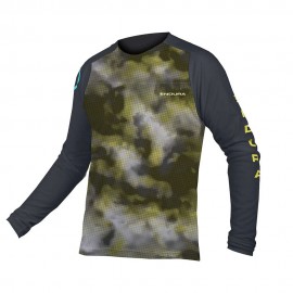 Endura Maglia MTB Pixel Cloud Nero Uomo