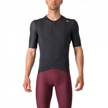 Castelli Maglia Ciclismo Espresso Light Nero Dark Gray Uomo