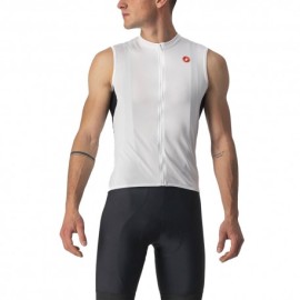 Castelli Maglia Ciclismo Sleeveless Entrata Vi Ivory Light Nero Uomo