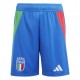 ADIDAS Pantaloncini Calcio Italia Away Euro 24 Azzurro Bianco Bambino