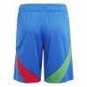 ADIDAS Pantaloncini Calcio Italia Away Euro 24 Azzurro Bianco Bambino