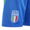 ADIDAS Pantaloncini Calcio Italia Away Euro 24 Azzurro Bianco Bambino