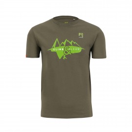 Karpos T-Shirt Trekking Sport&Clean Verde Militare Uomo