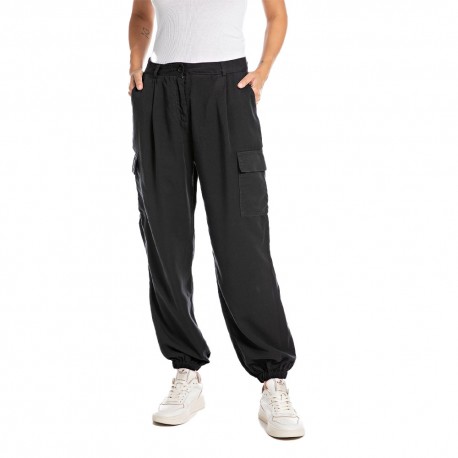 Replay Pantaloni Cargo Nero Donna - Acquista online su Sportland