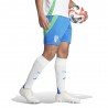 ADIDAS Pantaloncini Calcio Italia Away Euro 24 Azzurro Bianco Uomo