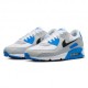 Nike Air Max 90 Mesh Bianco Nero Blu - Sneakers Uomo