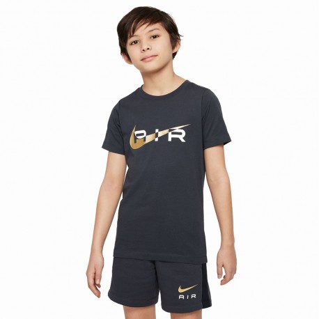 Nike Air T-Shirt Logo Antracite Bambino