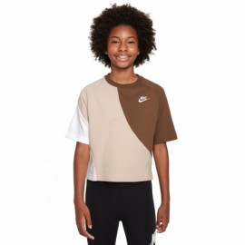 Nike T-Shirt Multicolore Beige Bambina