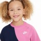 Nike T-Shirt Multicolore Rosa Blu Bambina