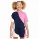 Nike T-Shirt Multicolore Rosa Blu Bambina