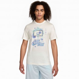 Nike T-Shirt Da Basket Bianco Uomo