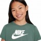 Nike Cropped T-Shirt Verde Bambina