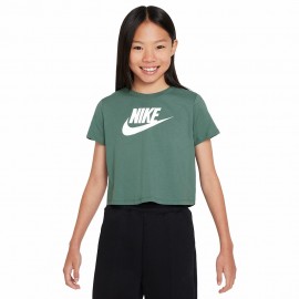 Nike Cropped T-Shirt Verde Bambina