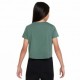 Nike Cropped T-Shirt Verde Bambina