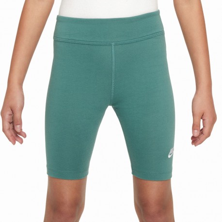 Nike Shorts Bikers Verde Bambina