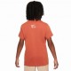 Nike T-Shirt Air Big Logo Arancione Bambina