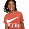 Nike T-Shirt Air Big Logo Arancione Bambina