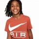 Nike T-Shirt Air Big Logo Arancione Bambina