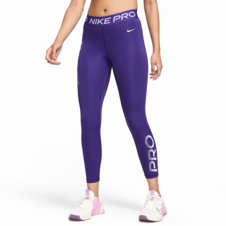 Nike Leggings Palestra Tight Train Pro Viola Donna