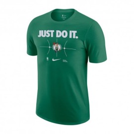 Nike Maglia Basket Nba Celtics Just Do It Verde Bianco Uomo