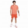 Nike Polo Tennis Court Victory Dri-FIT Rosso Arancione Uomo