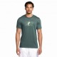 Nike Maglia Tennis Court Scritta Verde Uomo