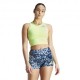 ADIDAS Crop Top Running Rtr Giallo Fluo Donna