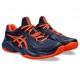 Asics Tennis Court Ff 3 Clay Blu Arancio - Scarpe Da Tennis Uomo