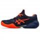 Asics Tennis Court Ff 3 Clay Blu Arancio - Scarpe Da Tennis Uomo