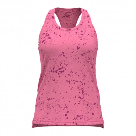 Under Armour Canotta Running Streaker Splatter Rosa Donna