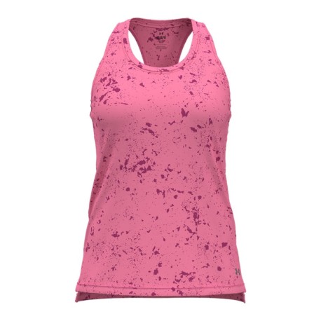 Under Armour Canotta Running Streaker Splatter Rosa Donna