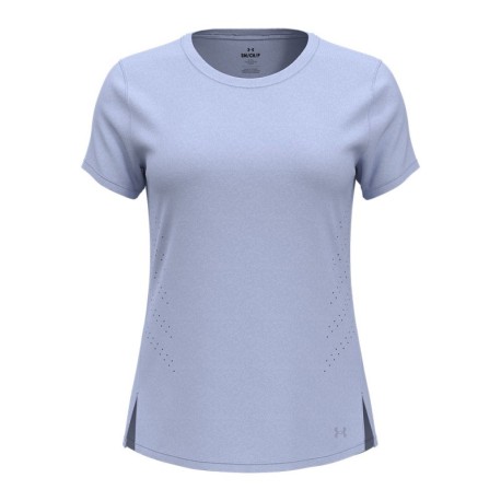 Under Armour Maglia Running Laser Celeste Reflective Donna