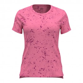 Under Armour Maglia Running Streaker Splatter Fluo Rosa Donna