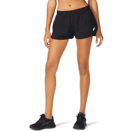 Asics Pantaloncini Running Core Split 3" Nero Donna