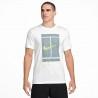 Nike T-Shirt Tennis Logo Court Bianco Uomo