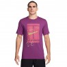 Nike T-Shirt Tennis Logo Court Fucsia Uomo