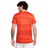 Nike T-Shirt Tennis Dri-Fit Advantage Printed Arancio Uomo