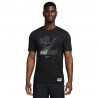 Nike T-Shirt Tennis Tennis Court Cotton Nero Uomo