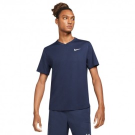 Nike T-Shirt Tennis Tennis Court Victory Drifit Blu Uomo