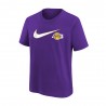 Nike Maglia Basket Nba Swoosh Lakers Viola Bambino