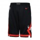 Nike Pantaloncini Basket Nba Bulls Nero Rosso Bambino