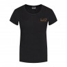 Ea7 T-Shirt Logo Cuore Nero Donna