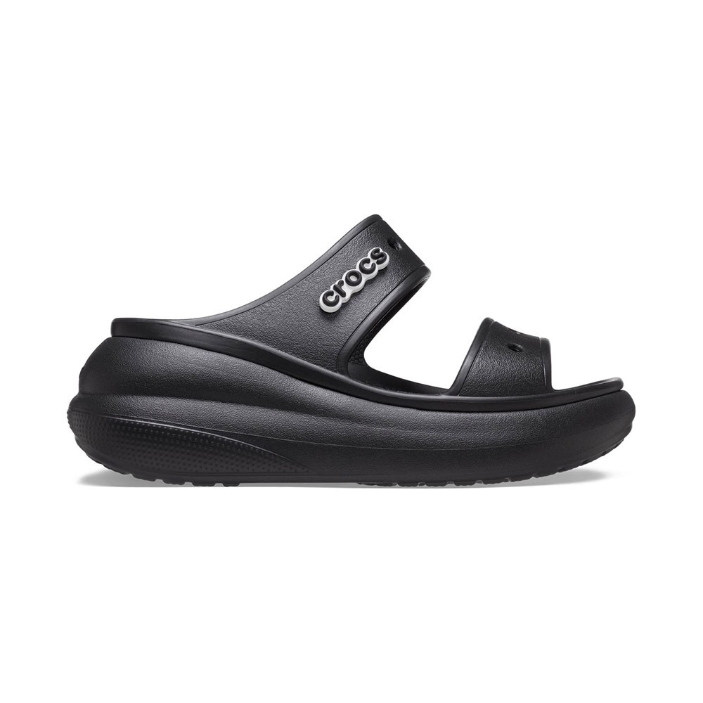 Image of Crocs Crush Doppia Fascia Zeppa Nero - Sandali Mare Donna US 6 / EUR 38/39068