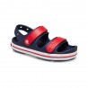 Crocs Doppia Fascia Blu Rosso - Sandali Mare Bambino