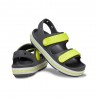 Crocs Doppia Fascia Grigio Giallo - Sandali Mare Bambino